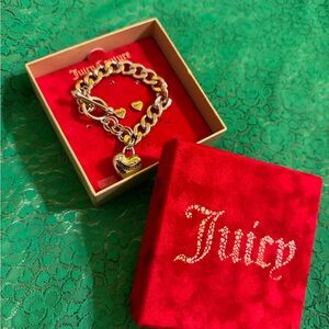 Juicy Couture silver Bracelet with Heart Charm